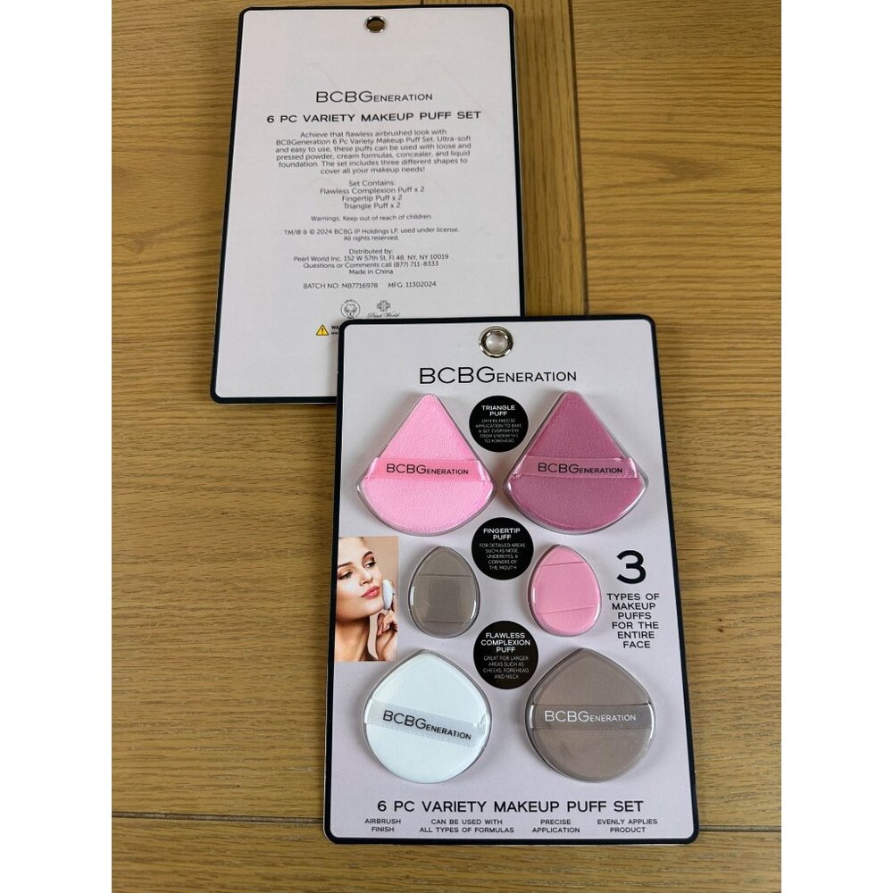 BCBGeneration 6 Pc Variety Makeup Puff Set Blending Contouring Applying Makeup - Picture 2 of 7